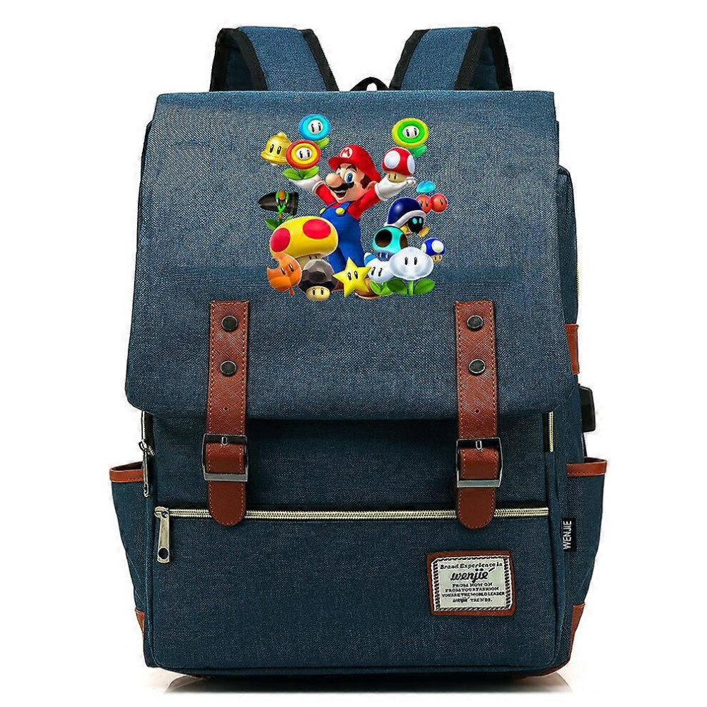 (9, One size) Super Mario Large-capacity Backpack for Teens and Students  Unisex Leisure Travel Bag, Ideal for School or Traveling with Children High-image-OPC-PG8MKYS-NEW
