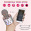 (As show, One size) Portable Bluetooth Karaoke Microphone With Led Disco Light 5