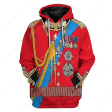 (2XL, One size) 2022 Hoodie Historical Figures Collection 3d Digital Print Casual Hooded Sweatshirt Cosplay #prince Philip