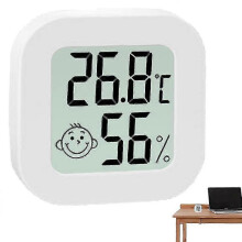 (As show, One size) Mini Portable Lcd Digital Thermometer Hygrometer Indoor Room Temperature Humidity Meter Sensor Outdoor Thermometers Gauge