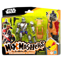 Figure de mandalorienne de luxe Star Wars Star Wars avec Grogu pour m   langer et combiner avec des accessoires
