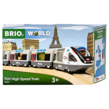 Train TGV INOUI SNCF - BRIO - Circuit en bois - dès 3 ans - 36087