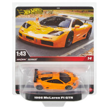 Vehículo Hot Wheels Premium 1:43, Réplicas Oficiales para Coleccionistas Adultos, Ruedas Reales, Cuerpo y Chasis de Metal