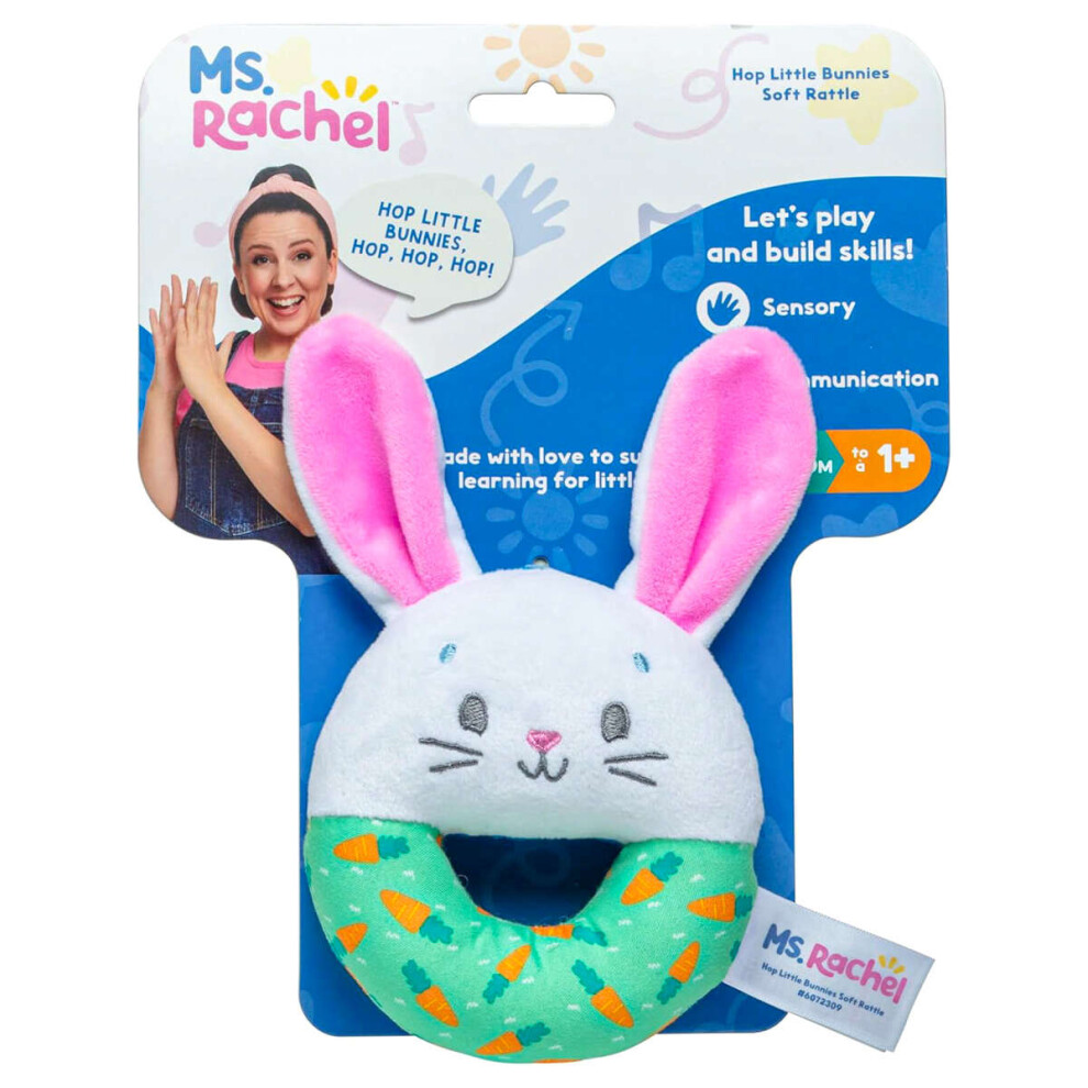 Spin Master Ms Rachel Hop Little Bunnies Soft Rattle