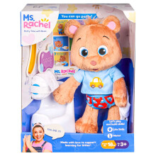 Ms Rachel Bean Potty Time Playset - Interactive Potty Training with Bean Bear, Plush, Toilet, Nappy, Felt Accessories & Chart