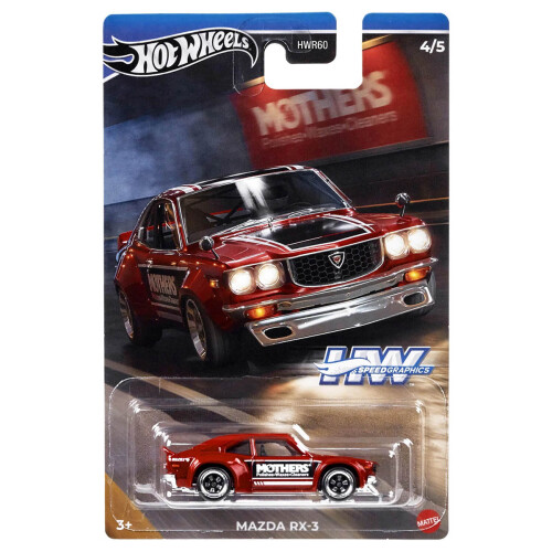 Mattel Hot Wheels - Speed Graphics 4/5 - Mazda RX-3 'Mothers'