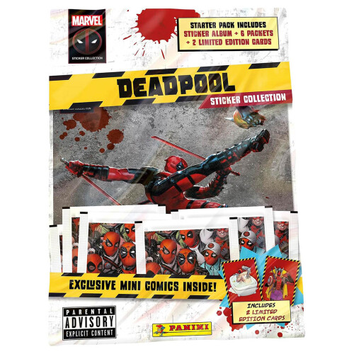 Marvel Deadpool & Wolverine Sticker Collection Starter Pack
