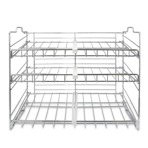 Kabalo 3 Tier Stackable Can Rack Organiser Cupboard Storage for 36 Cans Kitchen Cabinet Counter 1