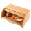 Kabalo Large Bamboo Bread Bin with Roll-Top Door – Keeps Bread Fresh, Stores Wraps & Buns, Space-Saving Kitchen Storage 1