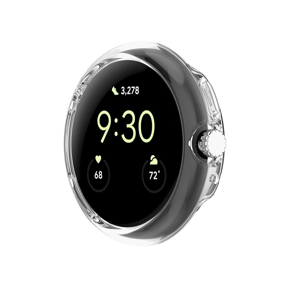 (Transparent Color) Watch Protective Case  for Google Pixel Watch 1/2 Watch PC Hollow Protective Cover Watch Accessories