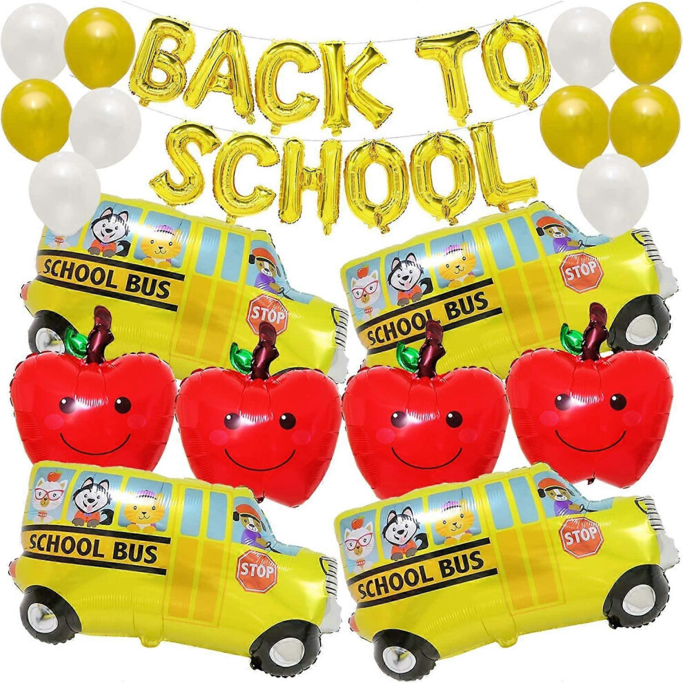 Konhill (As Show, One Size) Alternate Yard Decor Large Back To School Balloon Set - Pack Of 30 | Back To School Banner For Back To School Decorations | Apple
