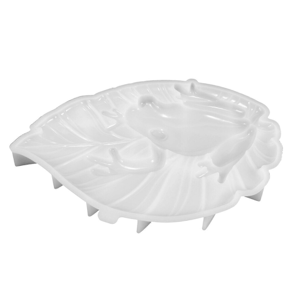 Kricely (As Show, One Size) Silicone Diy Mold Frog On Leaf Making Mold Epoxy Resin Casting Mold Diy Frog On Leaf Mold