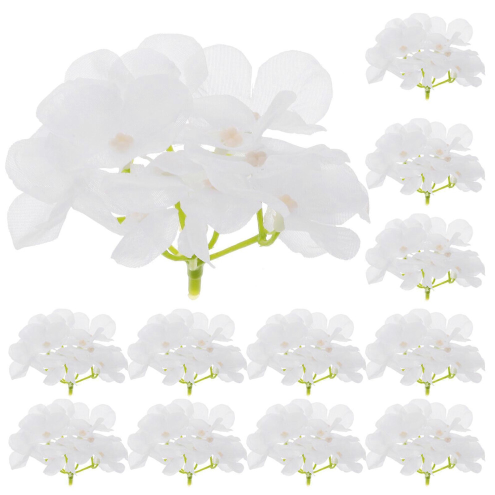 Kricely (As Show, One Size) 12Pcs Artificial Hydrangea Flowers Vivid Hydrangea Artificial Flowers Heads Hydrangea Flowers For Wedding