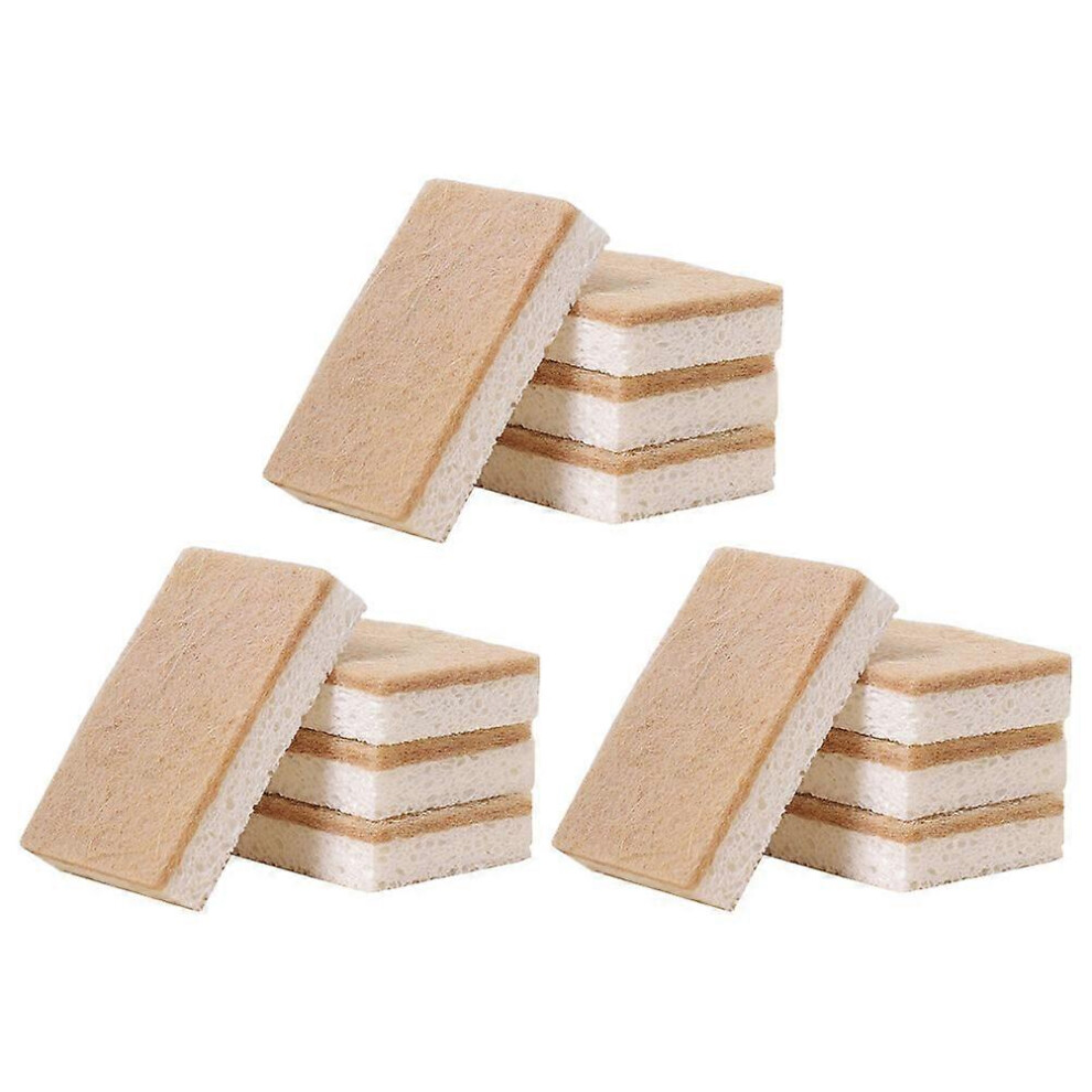 Kricely (As Show, One Size) 12Pcs Household Scrub Sponges Multi-Function Cleaning Sponges Convenient Dish Sponges