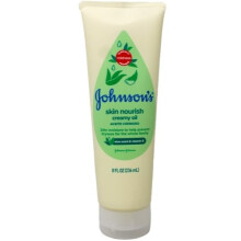Huile cr?meuse pour b?b? Johnson's - Aloe Vera et vitamine E - 8 oz