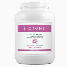 BIOTONE Massagecr?e voor twee doeleinden met Arnica- en klimopextracten Pure ingredi?ten Moeiteloos glijden Luxueus gevoel Meer werkbaarheid Minder h