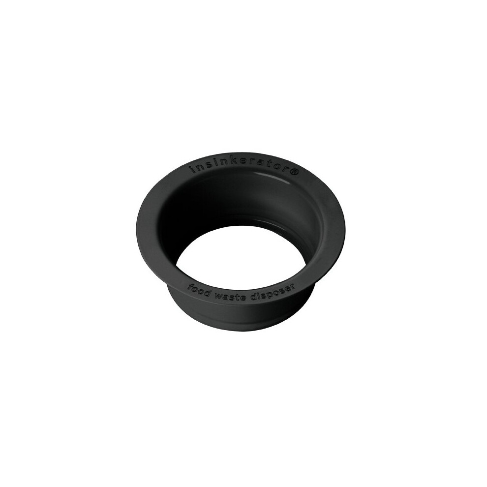 InSinkErator FLG-MTBLK Matte Black Sink Flange for Garbage Disposals - Stainless Steel Designer Finish