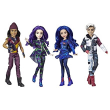 Colecci?n de 4 mu?ecos de Disney Descendants 3 Isle of The Lost
