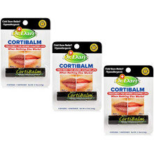 Dr. Dan's Cortibalm - 3er Pack Lippenbalsam mit 1% Hydrocortison gegen trockene, rissige Lippen