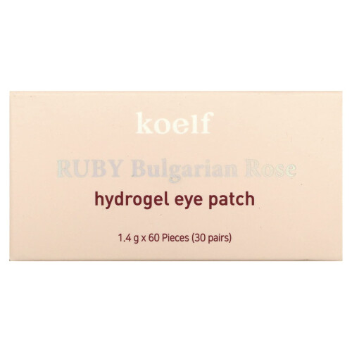 [Koelf] Parche de Ojos Hidrogel de Rosa Búlgara Ruby 60pcs/30pares 1