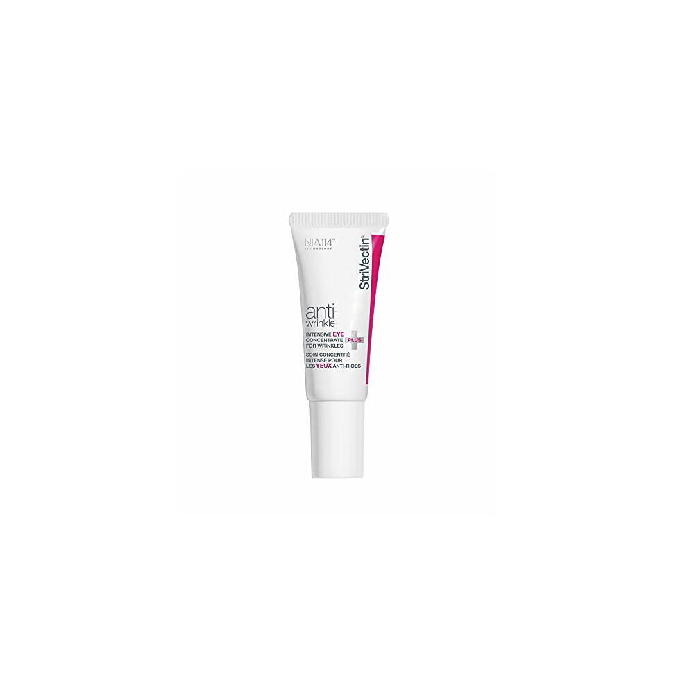 StriVectin Anti-Wrinkle Intensive Eye Cream Concentrate for Wrinkles PLUS, Targets Crow 's Feet, Firmness, Puffiness & Dark Circles,White, 0.25 Fl oz