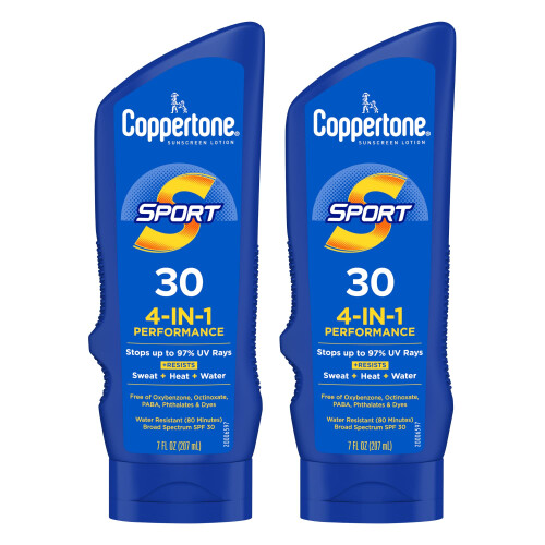 Coppertone Sport Αντηλιακό Λοσιόν SPF 30, Ανθεκτικό στο Νερό, Συσκευασία 7 Fl Oz