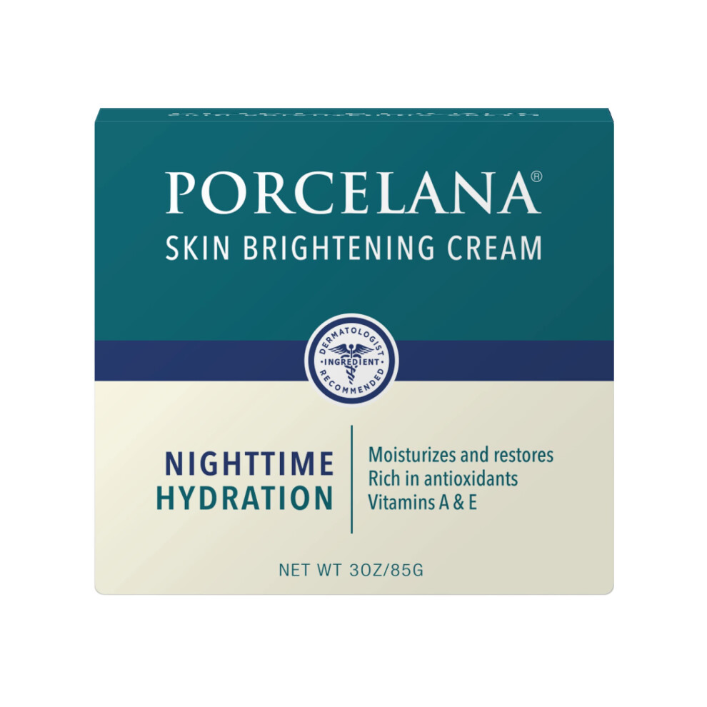 Porselein Cream/Dark Porcelana Nighttime Hydration Updated Formula Fades Spots & Evens Skin Tone For Sun Or Age Spots Acne Scarring Melasma & Ot