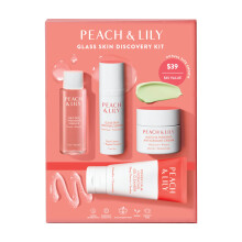 Peach & Lily Glas-Haut Entdeckungsset – Strahlende Hautpflege für alle Hauttypen, vegan & tierversuchsfrei