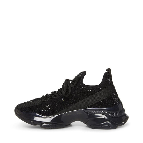 Steve Madden Damernas Maxima Sneaker, Svart, 6 2
