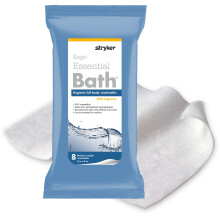 Stryker - Panni per Pulizia Essenziali da Bagno - 6 Pacchetti, 48 Panni - Fresco, Salviette da Bagno Senza Risciacquo