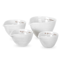 Portmeirion Sophie conran White Measuring cups  Set of 4 Measuring cups for Kitchen and Baking in Assorted Sizes  Made from Fine Porcelain  Dishwasher