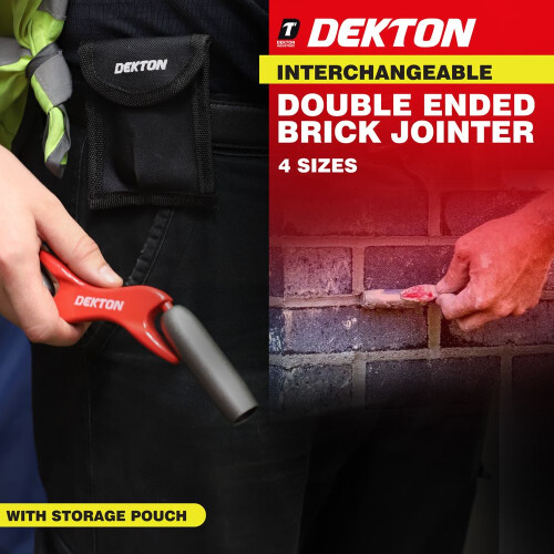 Dekton 4 In 1 Interchangeable Brick Barrel Mortar Jointer 1/2"-7/8" Double Ended 1