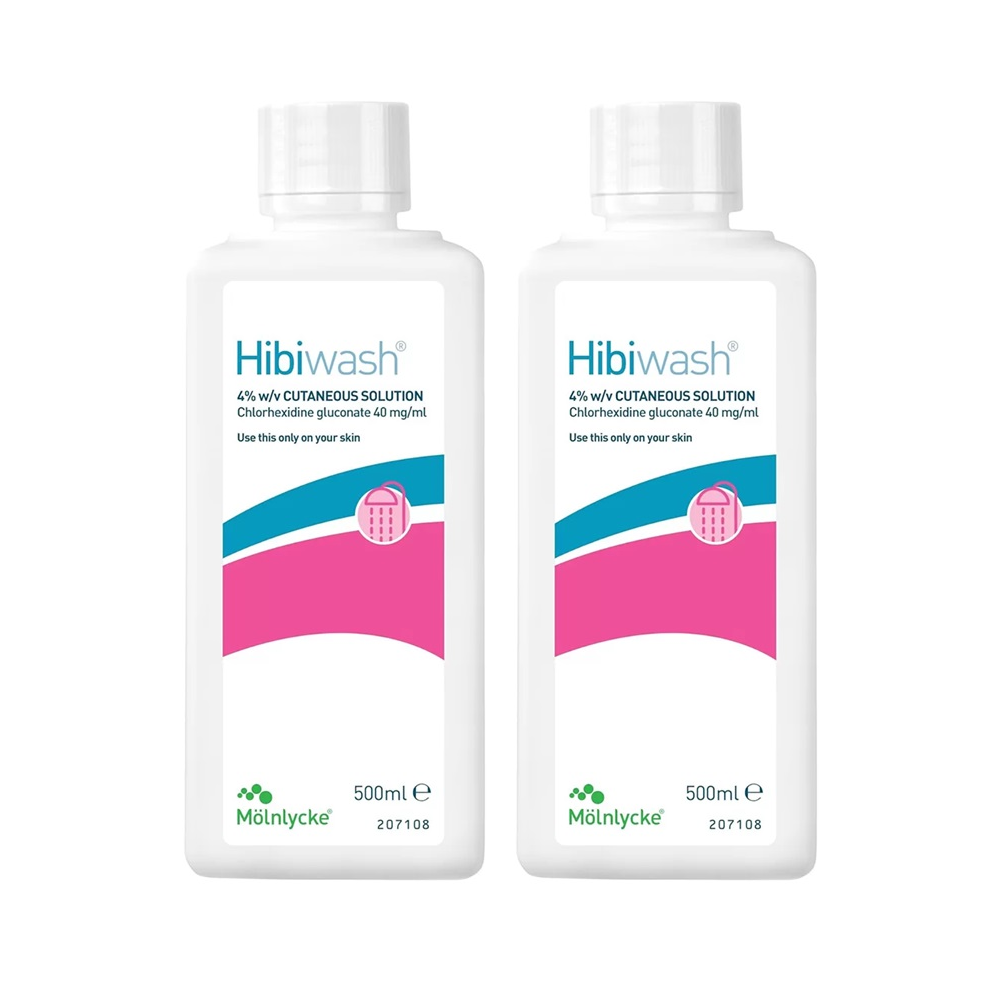 Hibiwash Skin Cleanser - 500ml (Pack of 2)