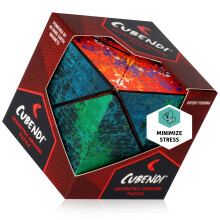 CUBENDI Geometrisches Origami Puzzle - Magnetischer Fidget Cube für Erwachsene, Kinder & Teenager - 48 seltene Erdmagnetschichten