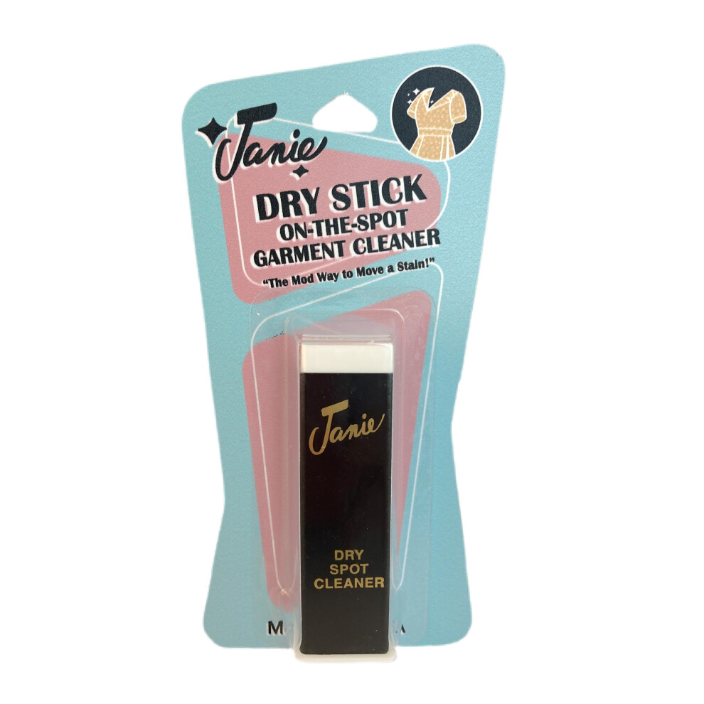 Janie Dry Stick Spot Cleaner (.4 oz) - Dry Cleaner In A Stick - Stain Remover - Absorbs Most Grease,Oil,Dirt,& Food Stains