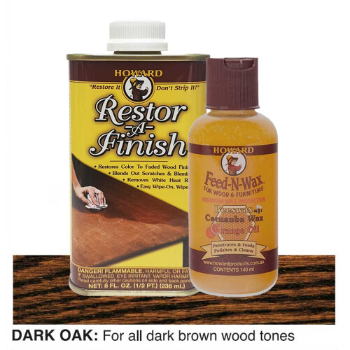 (Dark Walnut) Restor A Finish with Feed N Wax Set