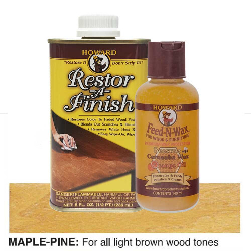 (Maple Pine) Restor A Finish with Feed N Wax Set