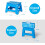 Vivo Folding Lightweight Step Stool Heavy Duty Portable Plastic Non Slip Multipurpose 4