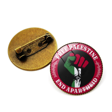 12 Stück Palästina-Flagge, Anstecker, Freundschafts-Anstecknadel