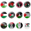 12 kpl Palestiinan lippumerkit Yst?vyys rintaneula, Pin 8