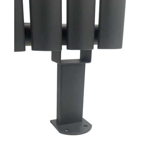 (Anthracite ) Radiator Support Feet Pair - Anthracite/White 2