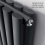(Anthracite ) Radiator Support Feet Pair - Anthracite/White 4