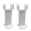 (White) Radiator Support Feet Pair - Anthracite/White 1