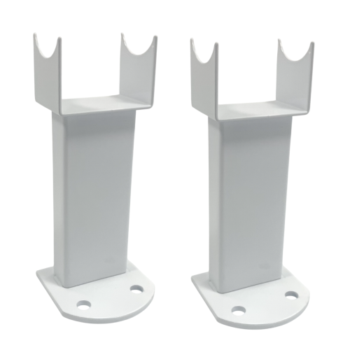 (White) Radiator Support Feet Pair - Anthracite/White