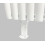 (White) Radiator Support Feet Pair - Anthracite/White 4
