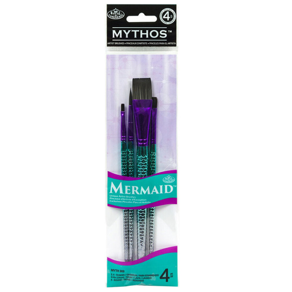 Royal & Langnickel Mythos Mermaid 4 Pc Brush Set Myth303