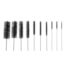 10Pcs Nylon Cleaning Brushes Set Small Wire Brush Kit(Black - 10 Pcs)