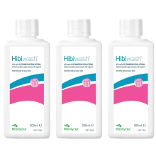 Hibiwash Skin Cleanser - 500ml (Pack of 3)