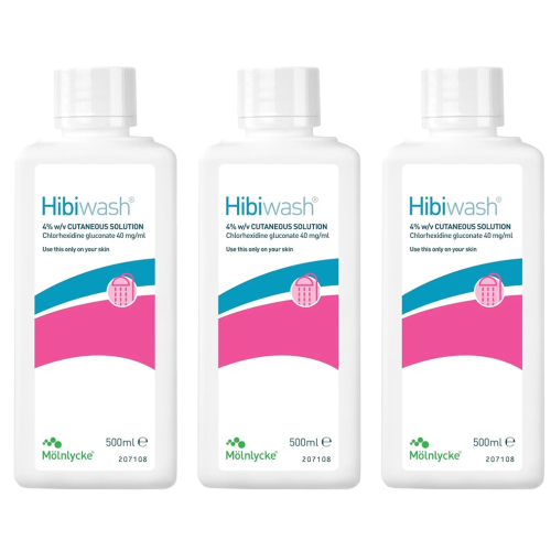 Hibiwash Skin Cleanser - 500ml (Pack of 3)