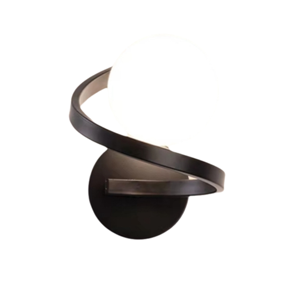 Appliques Murales LED D'Intérieur en Cuivre Noir avec Ampoule pour Chambre à Coucher, Lampe Murale Nordique, Applique Décorative